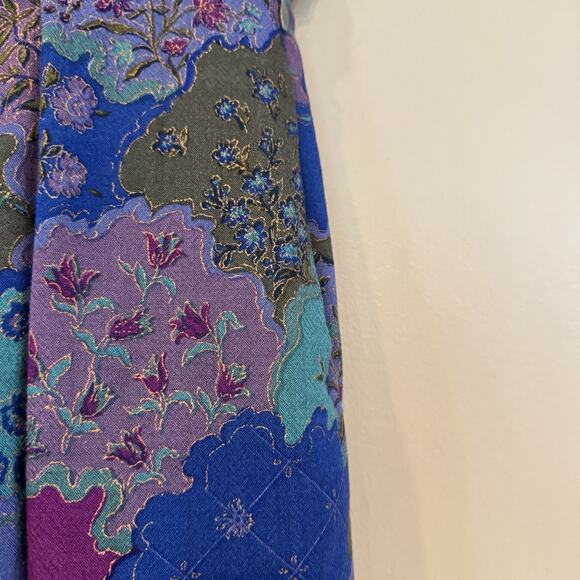 Geiger‎ Austria Skirt Women 10 Wool Floral Pleated Midi Whimsigoth Fairy Vtg Art - Picture 4 of 15